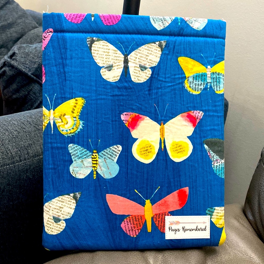 Pages Remembered book sleeve butterfly